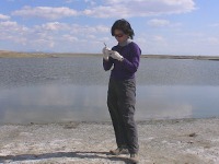 Dr. Hamamura @ Toh Lake, Darhad Basin, Mongolia
